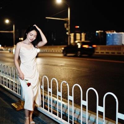 夜景模特