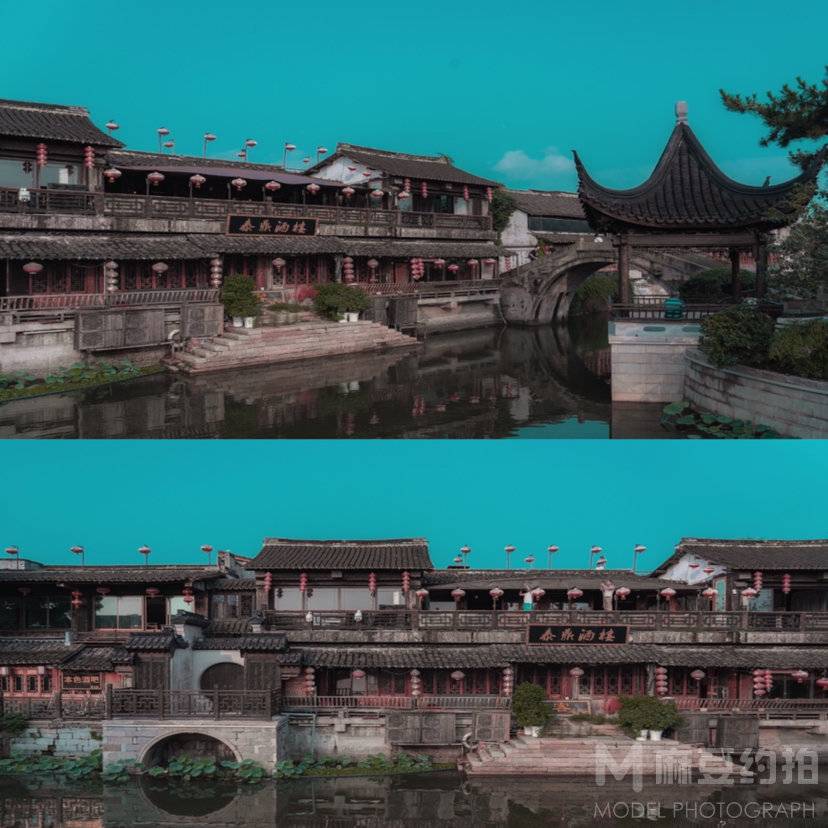夜景模特