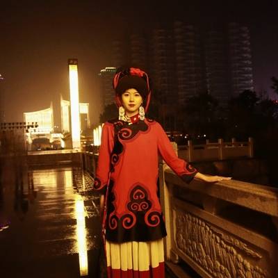 夜景模特