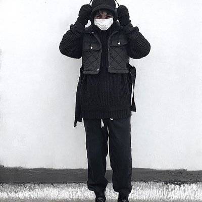 黑白模特