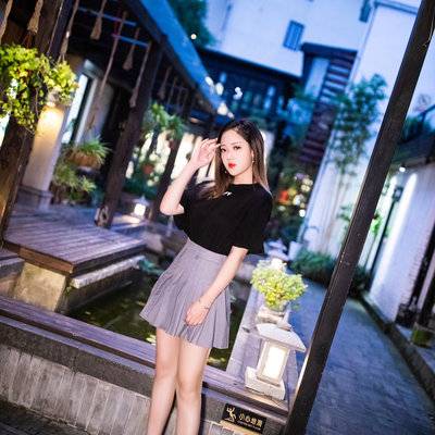 夜景模特