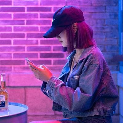 黑白模特