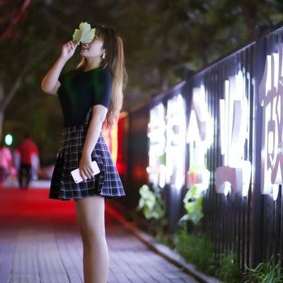 夜景模特