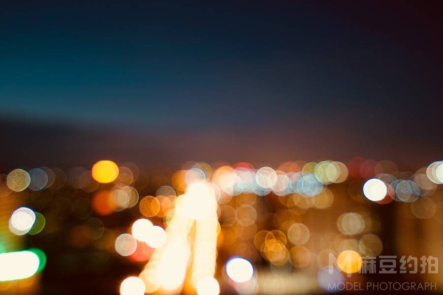 夜景模特