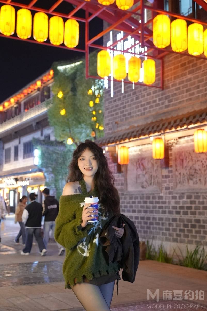 夜景模特