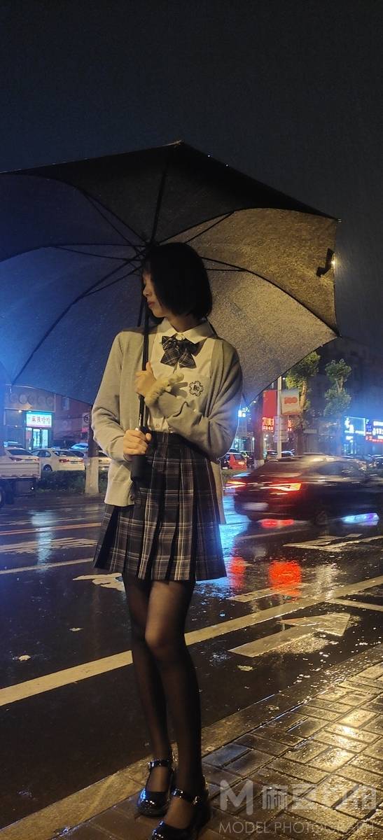 夜景模特