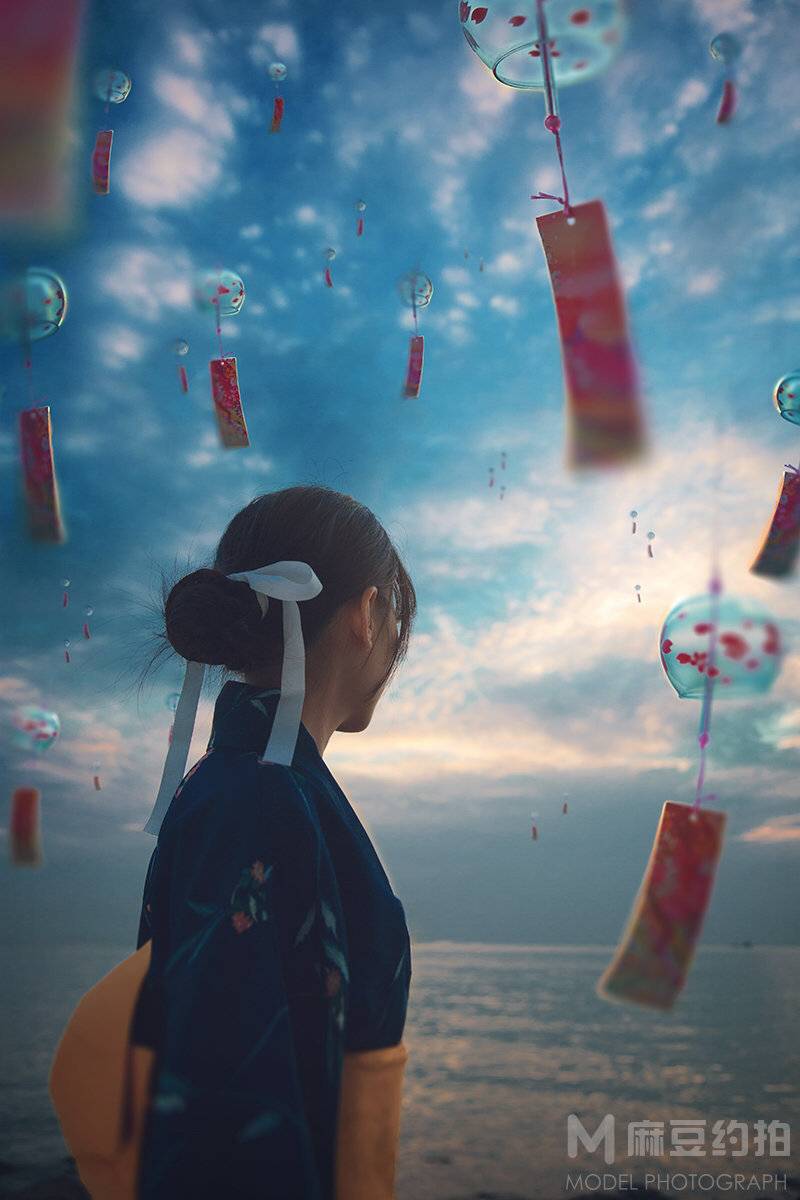 夜景模特