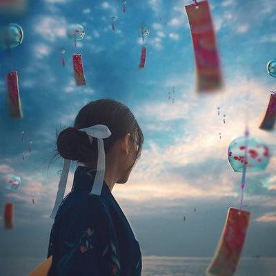 夜景模特