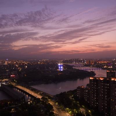 夜景模特