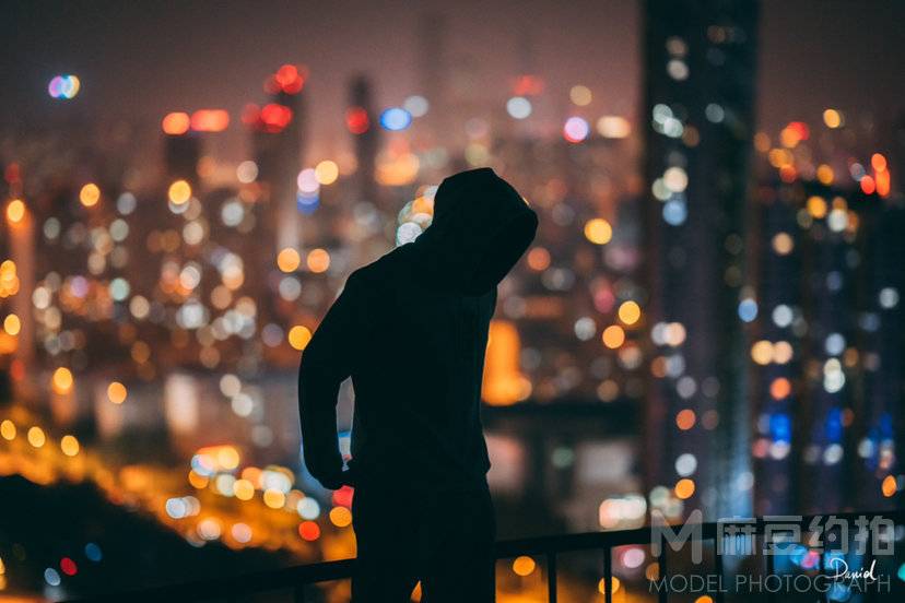 夜景模特