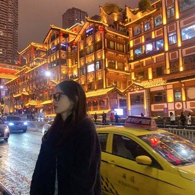 夜景模特