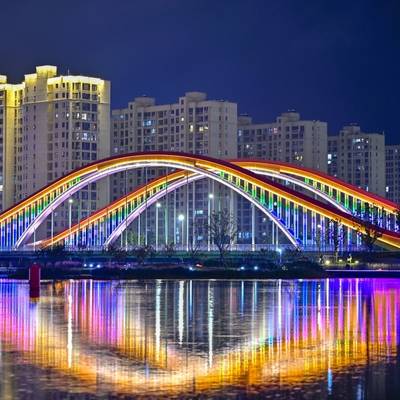 夜景模特