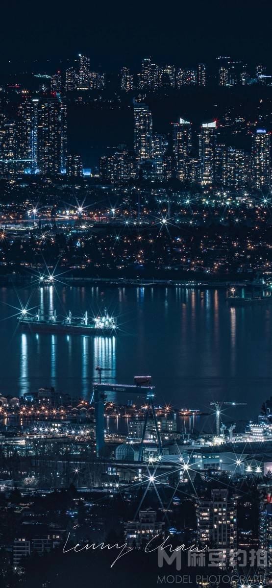 夜景模特