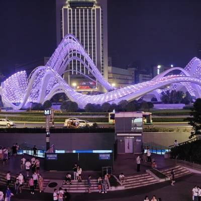 夜景模特