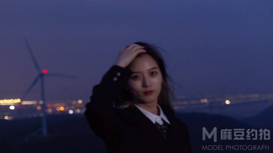 夜景模特