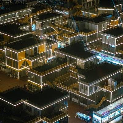 夜景模特