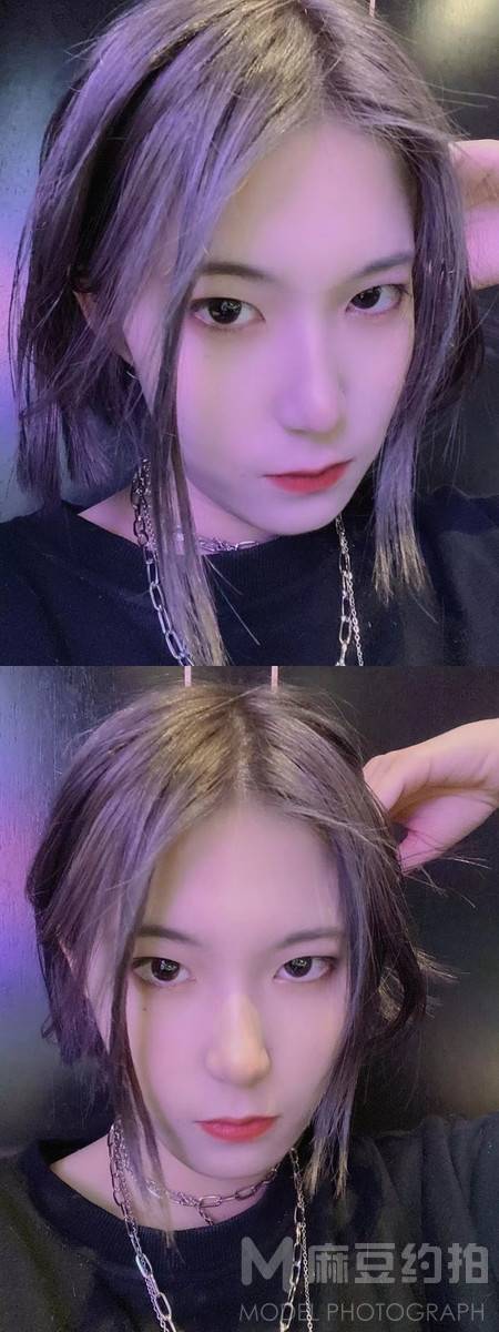 黑白模特