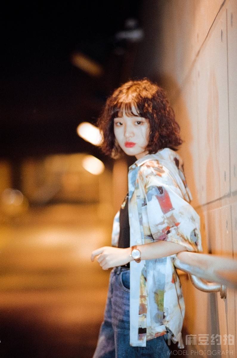 夜景模特