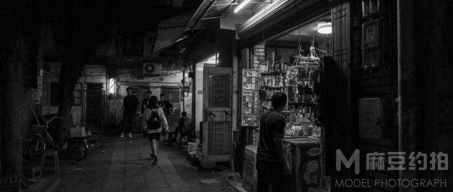 夜景模特
