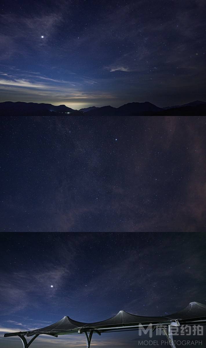 夜景模特