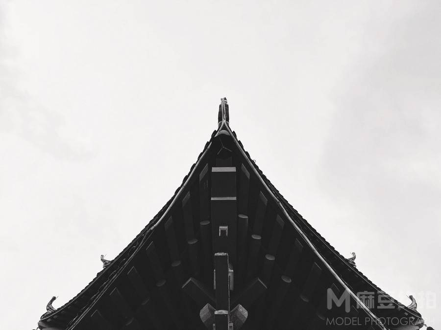 黑白模特