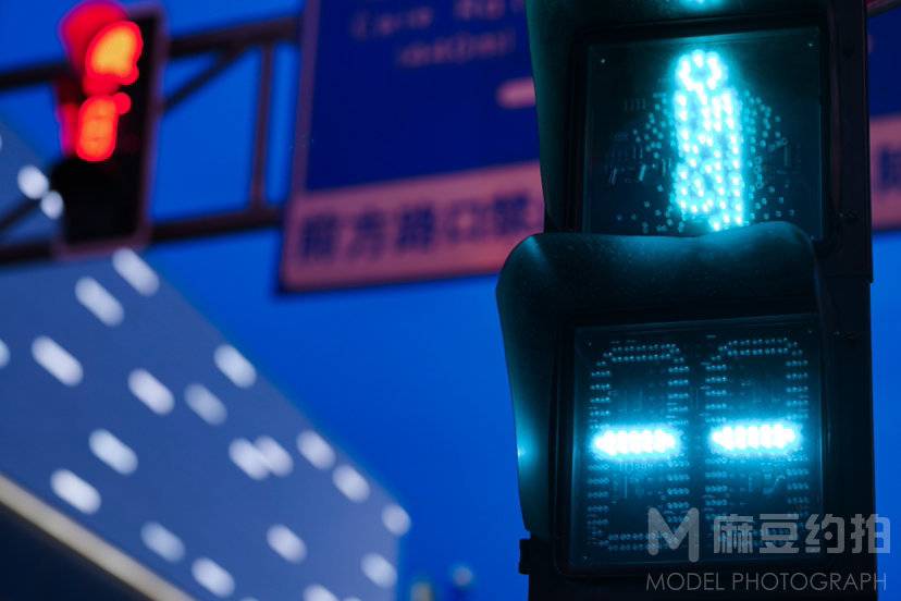 夜景模特