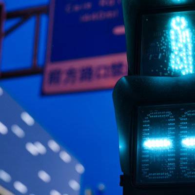 夜景模特
