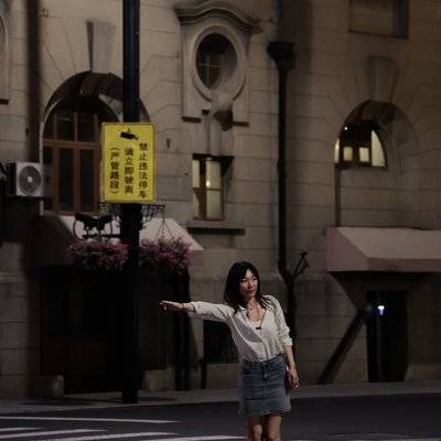夜景模特