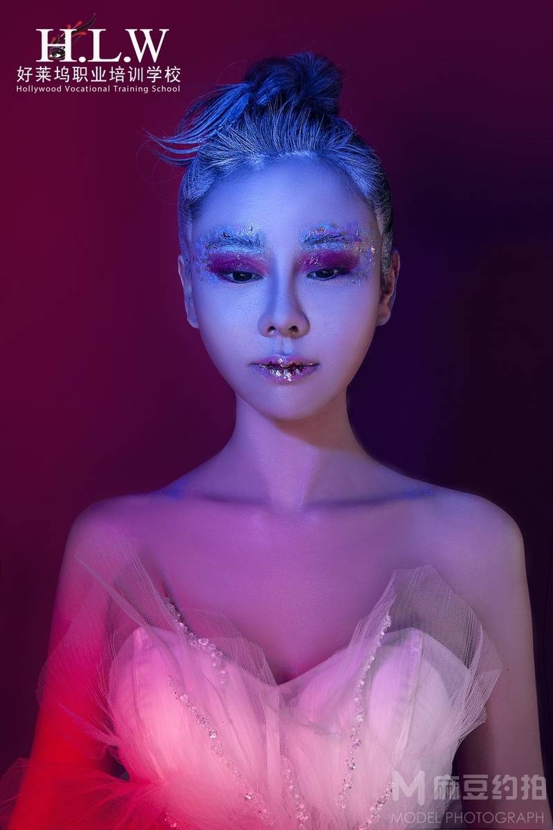 夜景模特