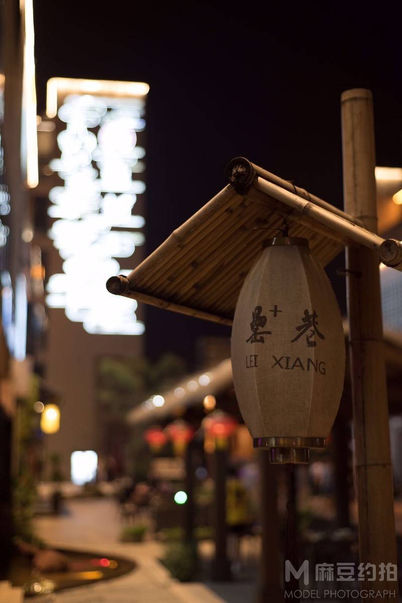 夜景模特