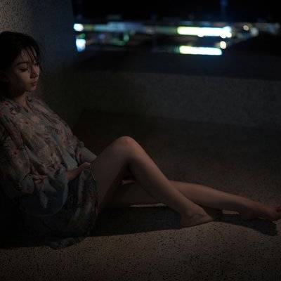 夜景模特