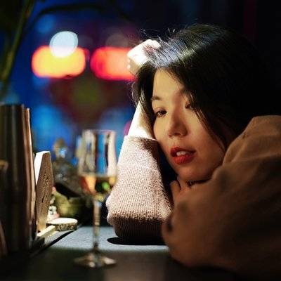 夜景模特