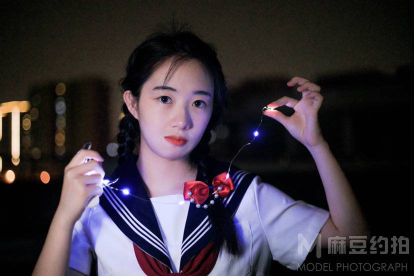 夜景模特
