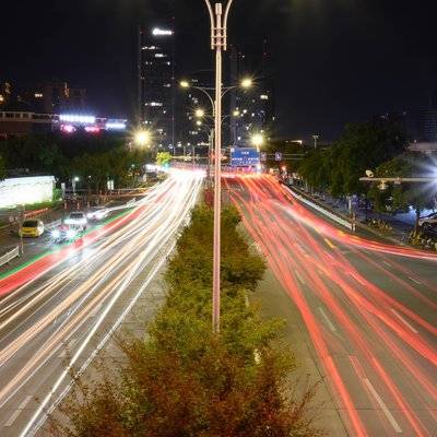 夜景模特