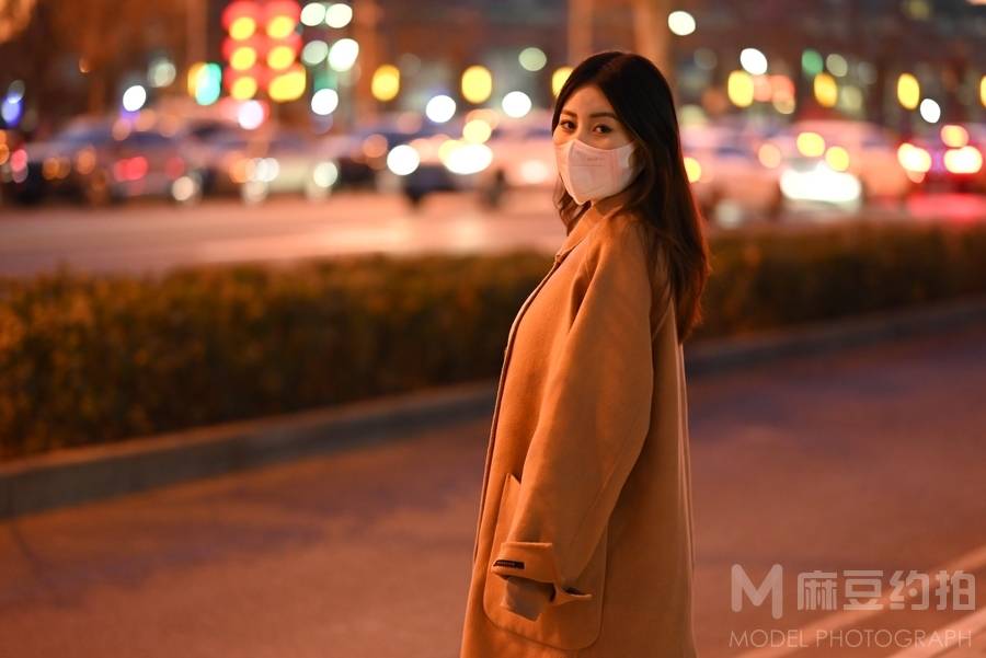 夜景模特