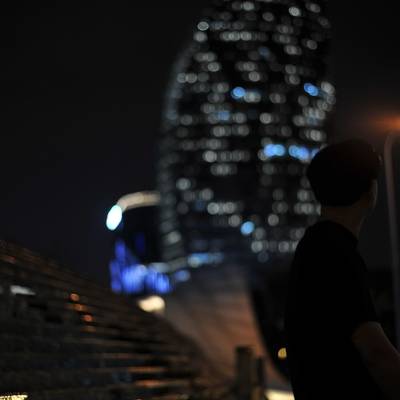 夜景模特