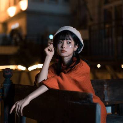 夜景模特