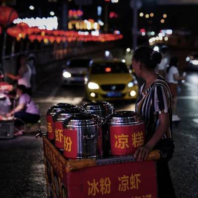 夜景模特