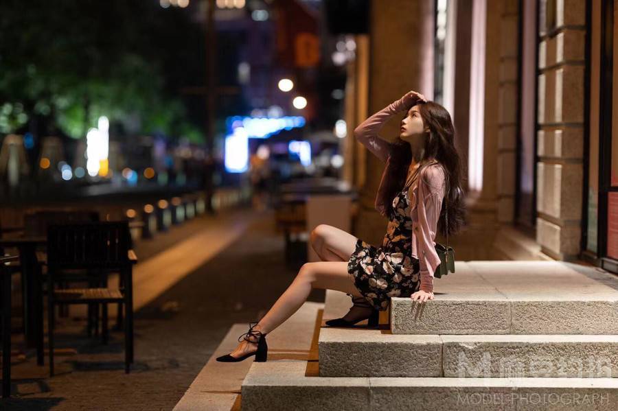 夜景模特