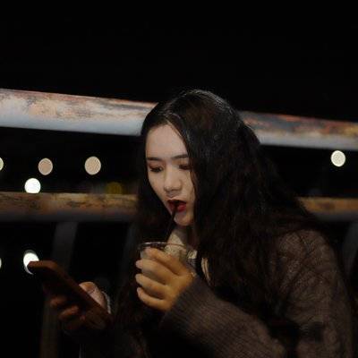 夜景模特