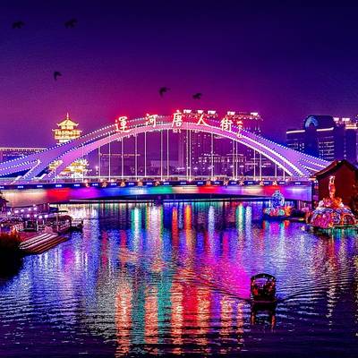 夜景模特