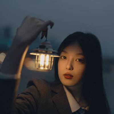 夜景模特