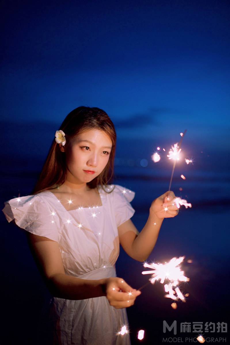 夜景模特