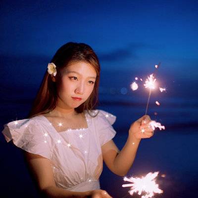 夜景模特