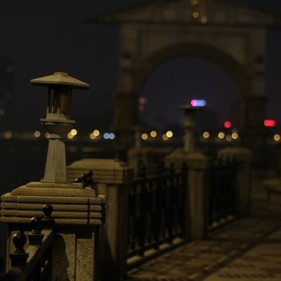 夜景模特