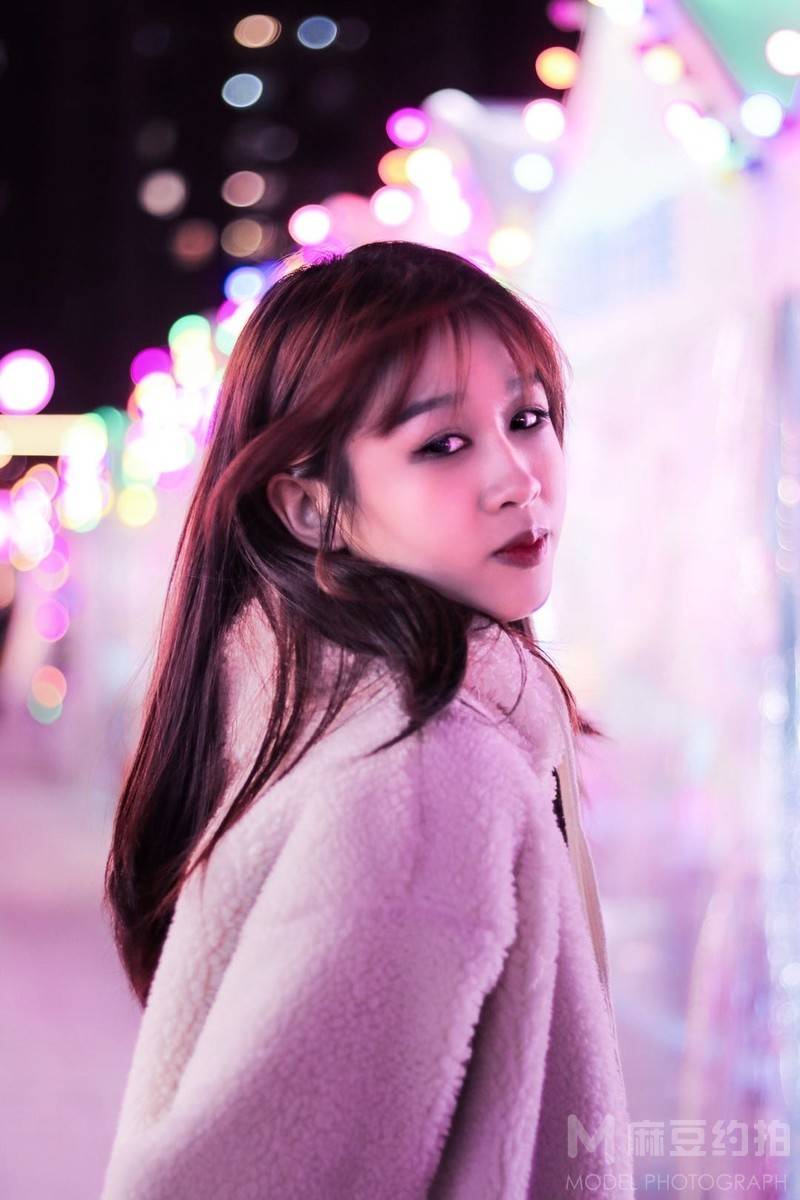 夜景模特