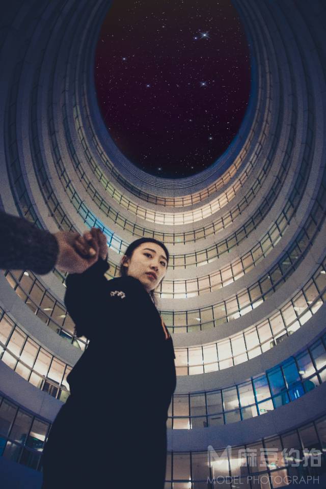 夜景模特