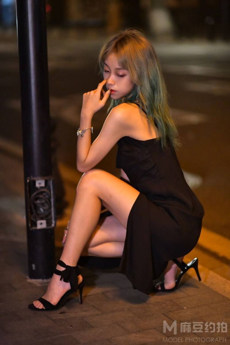 夜景模特