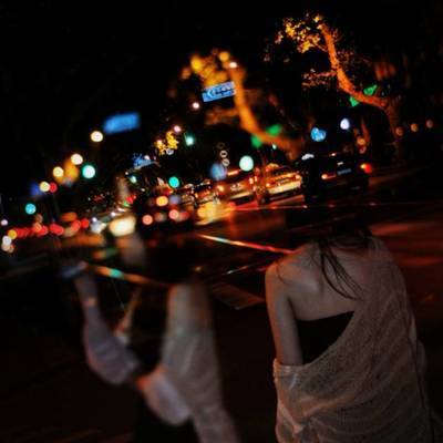 夜景模特