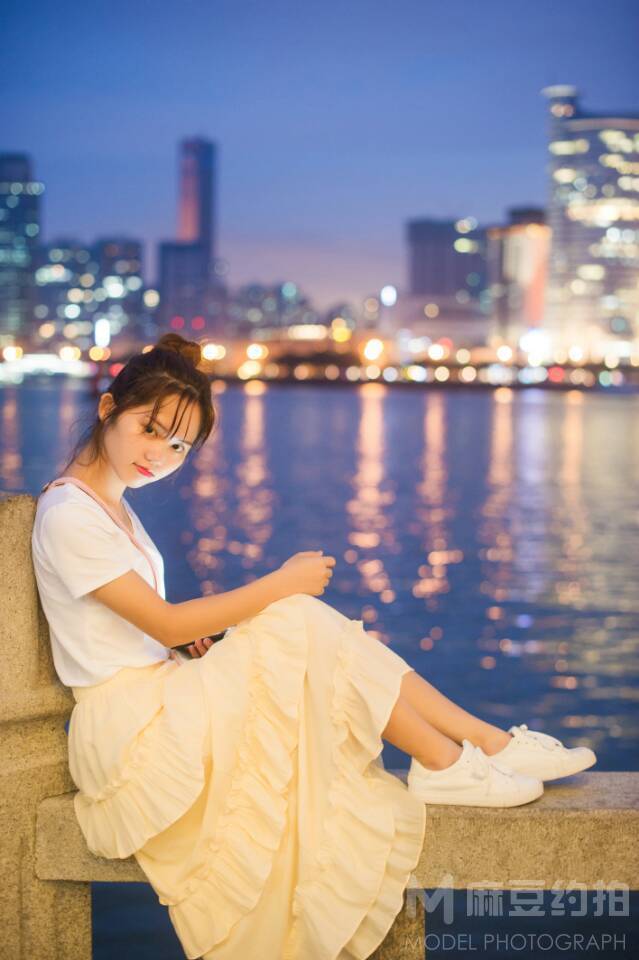 夜景模特